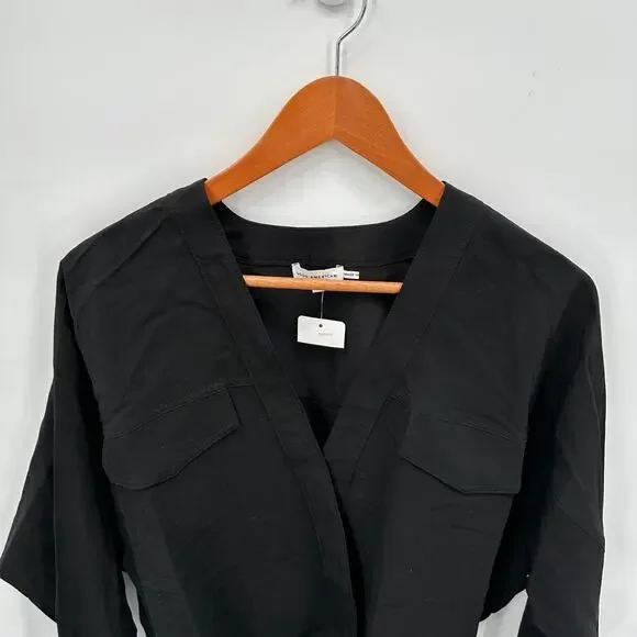 GOOD AMERICAN NWT Utility Surplice Bodysuit in Black // Medium - Picture 5 of 14